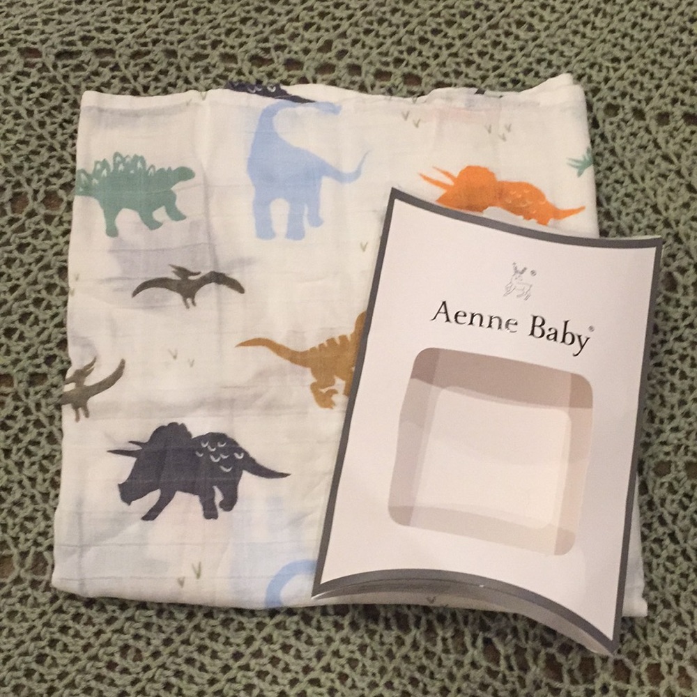 Arne Baby Dino Swaddle Blanket